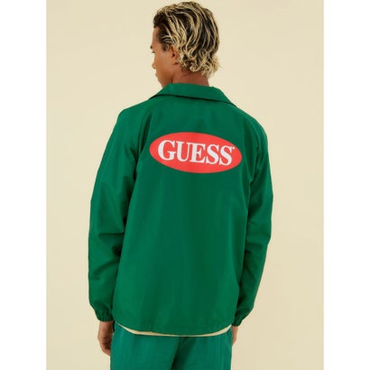 ゲス GUESS GUESS Originals Red Logo Coaches Jacket （OZARK GREEN）｜詳細画像