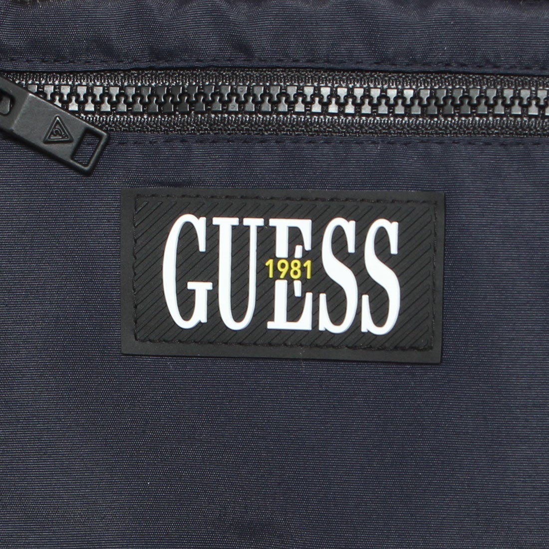 ゲス GUESS Embroidery Logo Boa Padding Hooded Zip Up Jacket 