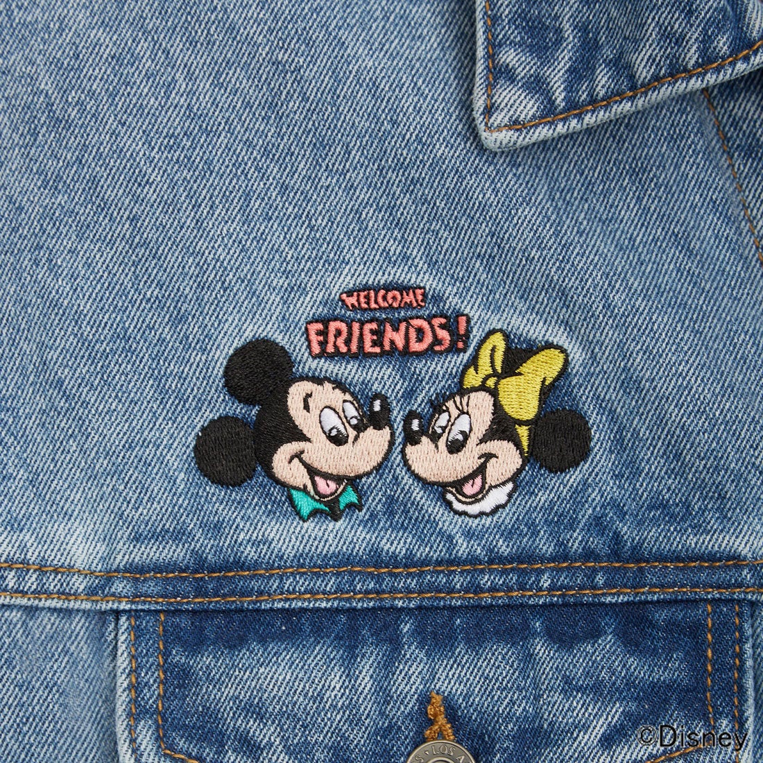 ゲス GUESS GUESS / Mickey and Friends Collection Denim Jacket （LIGHT BLUE）