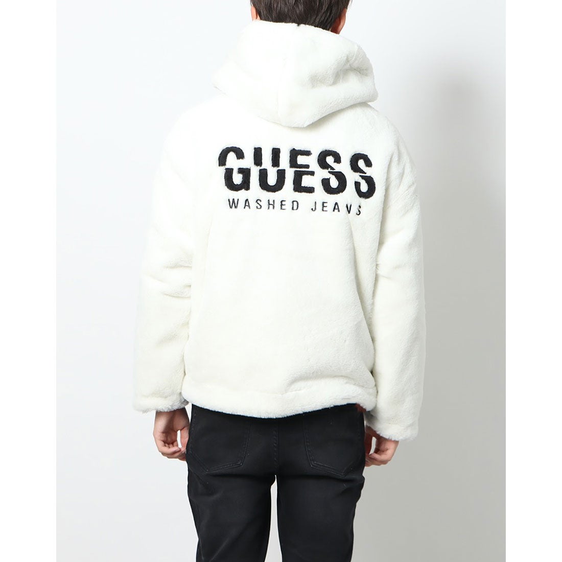 ゲス GUESS Boa Zip-Up Jacket （IVORY） -アウトレット通販 