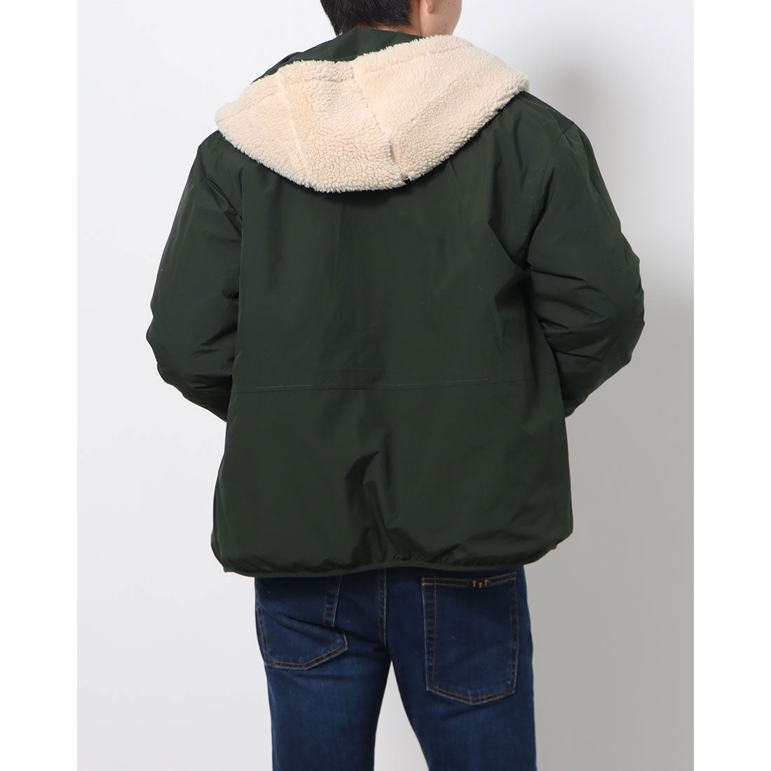 ゲス GUESS Reversible Hooded Jacket （KHAKI） -ファッション通販 