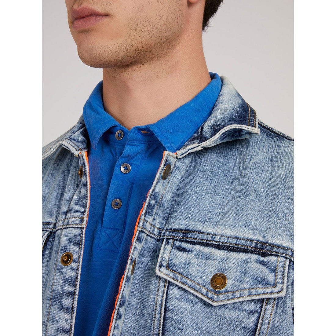 ゲス GUESS Klay Reversible Denim Jacket （WDLA） -waja bazar 