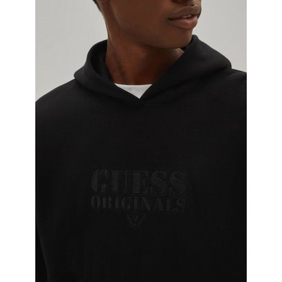 ゲス GUESS GUESS Originals Kit Logo Hoodie （JBLK）｜詳細画像