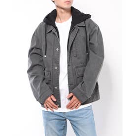 Hooded Woven Jacket （BLK）
