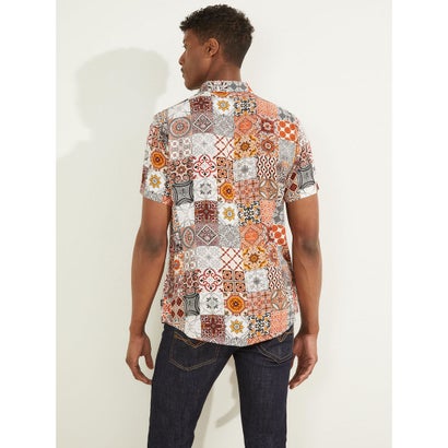 ゲス GUESS Eco Mosaic Rayon Shirt （P12U）｜詳細画像