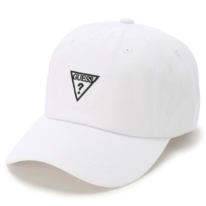 ゲス GUESS Triangle Logo Baseball Cap （WHT）｜詳細画像