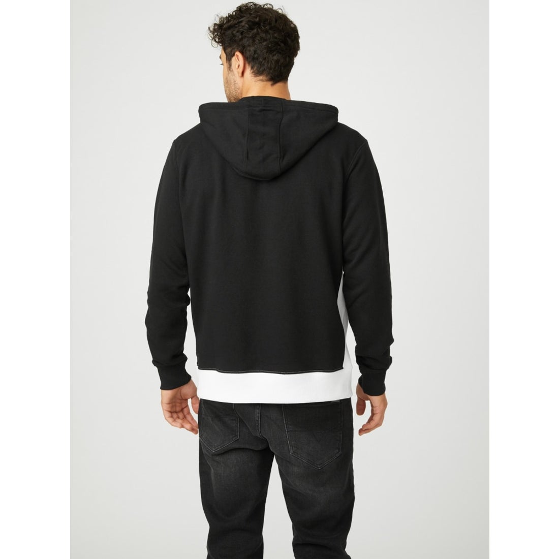 ゲス GUESS Fitz Colorblock Hoodie （JBLK） -アウトレット通販 ロコレット (LOCOLET)