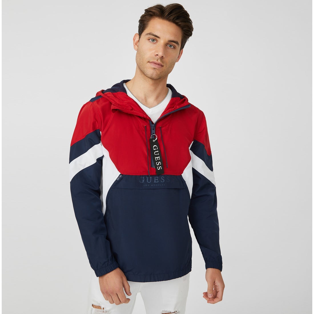 ゲス GUESS Marvin Colorblock Pullover （G7P1） -アウトレット通販 ロコレット (LOCOLET)