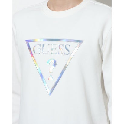 ゲス GUESS Triangle Logo Sweatshirt （WHT）｜詳細画像