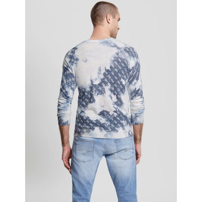 ゲス GUESS Tyson Bleach Printed Sweater （P7HH）｜詳細画像
