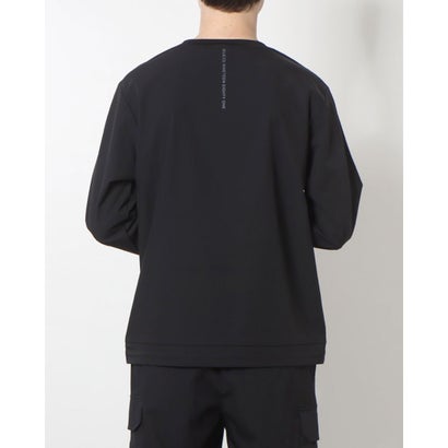 ゲス GUESS Back Line Logo Stretch Sweatshirt （BLK） トップス スウェット｜詳細画像