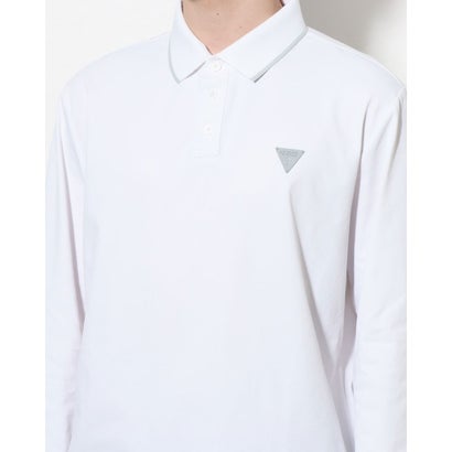 ゲス GUESS Logo Polo Shirt （WHT）｜詳細画像