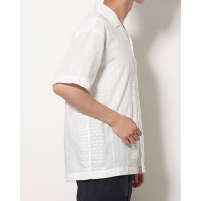 ゲス GUESS Embroidered S/S Shirt （WHT） 半袖シャツ｜詳細画像