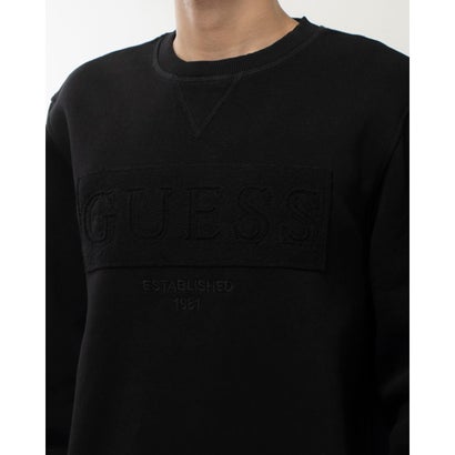 ゲス GUESS Eco Beau Crewneck Fleece Sweatshirt （JBLK） トップス スウェット｜詳細画像