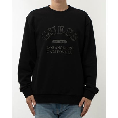 ゲス GUESS Lettering Embroidery Sweatshirt （BLK） トップス スウェット｜詳細画像
