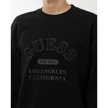 ゲス GUESS Lettering Embroidery Sweatshirt （BLK） トップス スウェット｜詳細画像