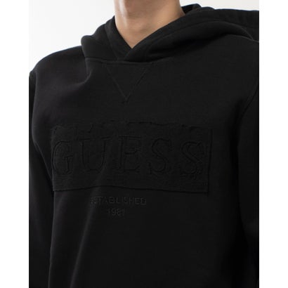 ゲス GUESS Beau Logo Hoodie Sweatshirt （JBLK）｜詳細画像