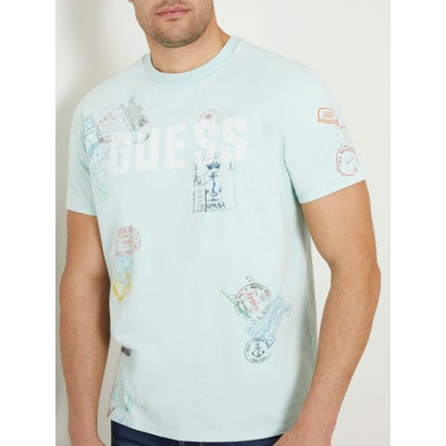 ゲス GUESS WORLD Stamp Tee （FB3G） Tシャツ｜詳細画像