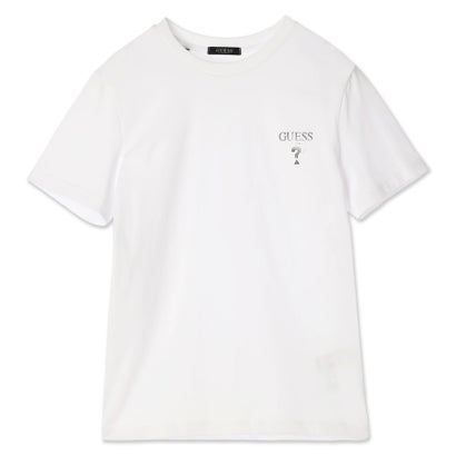 ゲス GUESS MEN'S S/Slv Tee Shirt （WHT） 半袖 Tシャツ｜詳細画像
