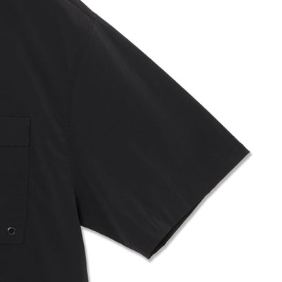 ゲス GUESS UNI S/Slv Woven Tee Shirt （BLK） 半袖 Tシャツ｜詳細画像