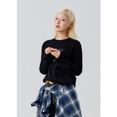 ゲス GUESS UNISEX LS Tee （BLK）｜詳細画像