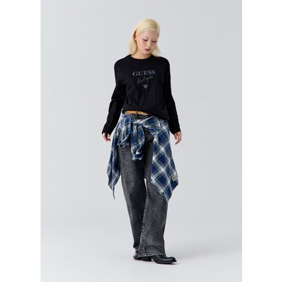 ゲス GUESS UNISEX LS Tee （BLK）｜詳細画像