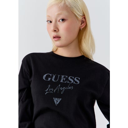 ゲス GUESS UNISEX LS Tee （BLK）｜詳細画像
