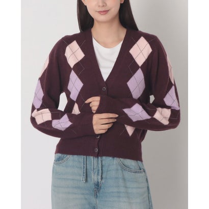 GRACIE Argyle Cardigan （F5YP）｜詳細画像