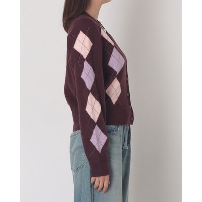 GRACIE Argyle Cardigan （F5YP）｜詳細画像