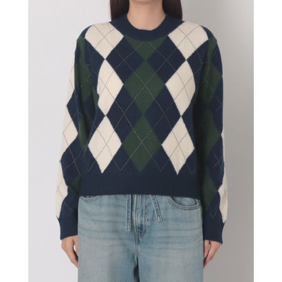GRACIE Argyle Sweater （F5YX）｜詳細画像