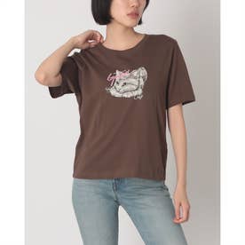 WOMENS Knit Tee （BRN）