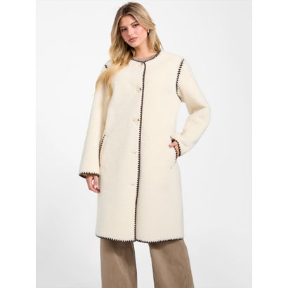 ゲス GUESS MIA Faux Fur Coat （F0D9）｜詳細画像