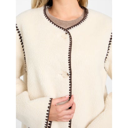 ゲス GUESS MIA Faux Fur Coat （F0D9）｜詳細画像