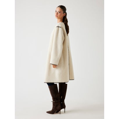 ゲス GUESS MIA Faux Fur Coat （F0D9）｜詳細画像