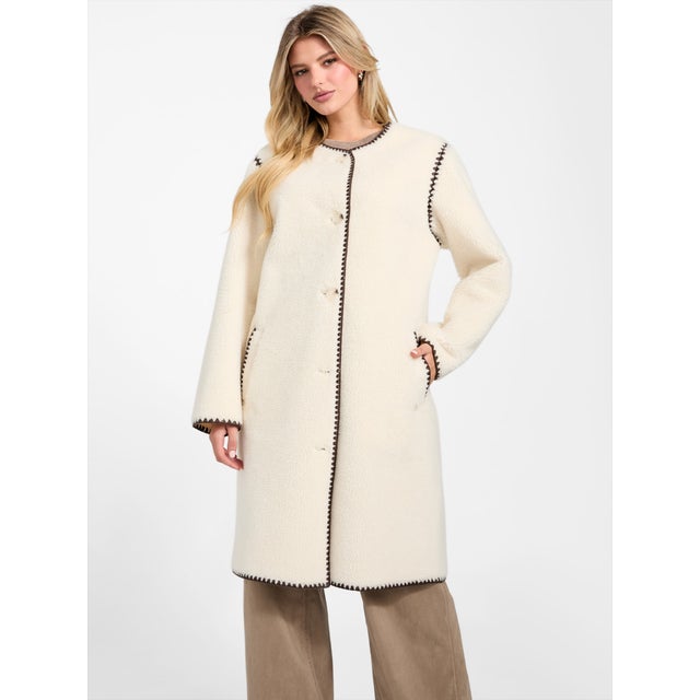 MIA Faux Fur Coat （F0D9）