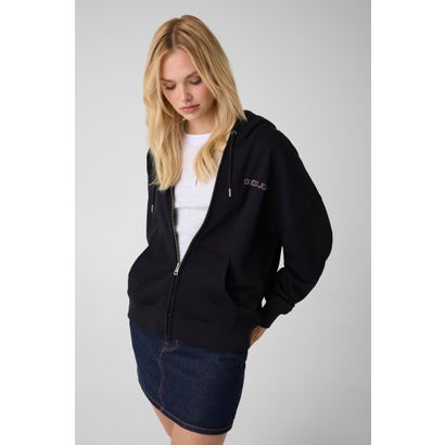 GUESS JEANS Rhinestone Zip Hoodie （JBLK）｜詳細画像