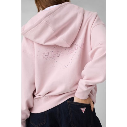 GUESS JEANS Rhinestone Zip Hoodie （A62H）｜詳細画像