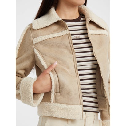 GUESS JEANS Faux Shearling Jacket （A117）｜詳細画像