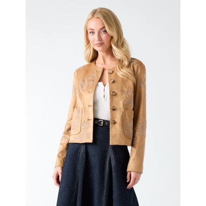 OCEANE Suede Beaded Jacket （F14R）｜詳細画像