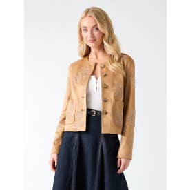 OCEANE Suede Beaded Jacket （F14R）