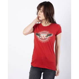 FLY GRAPHIC TRIANGLE LOGO TEE （SULTRY RED）