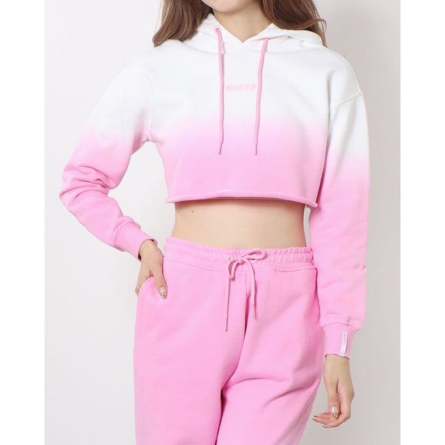 
                    Anise Ombre Cropped Hoodie （G6X8）