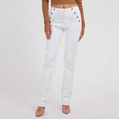 ゲス GUESS Lula White Straight Jeans （G011） デニムパンツ ストレートジーンズ レディース｜詳細画像