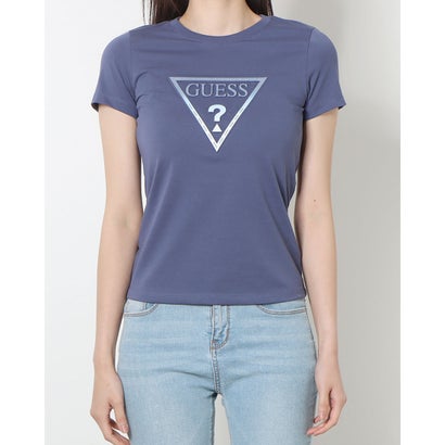 ゲス GUESS Denim Emboss Triangle Tee （DPR） Tシャツ レディース｜詳細画像