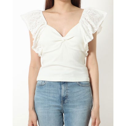 ゲス GUESS Eco Raina Butterfly Sleeve Top （G012） Tシャツ レディース｜詳細画像