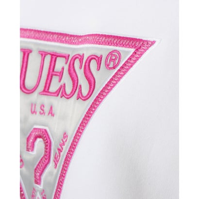 ゲス GUESS Lurex Triangle Logo Sweatshirt （G011） トップス スウェット レディース｜詳細画像