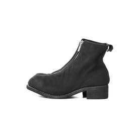 Front Zip Boots Double Sole （Black）