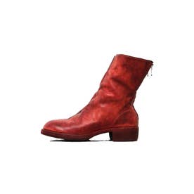 Back Zip Boots Double Sole （Red）