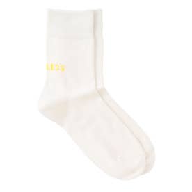 25AW EXCLUSIVE!!【Tabio/タビオ】「LOVELESS」ロゴソックス メンズ （ホワイト）