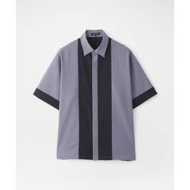 ブロッキングショートスリーブシャツ （ネイビー）